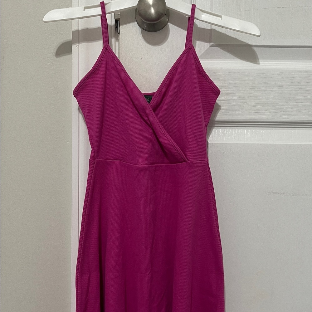 Vibrant Pink Sleeveless Dress